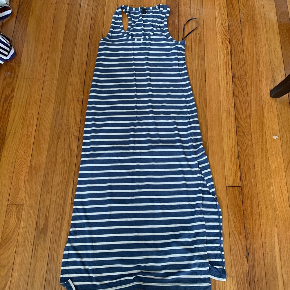 Jcrew stripe maxi dress. Excellent condition